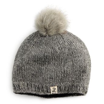 SIJJL Wool Beanie With Pompom
