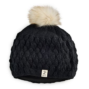 SIJJL Grapes Knit Wool Beanie With Off-White Pompom