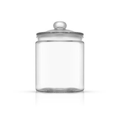 JoyJolt JoyFul 2-pc. 67-oz. Airtight Round Glass Cookie Jar Set