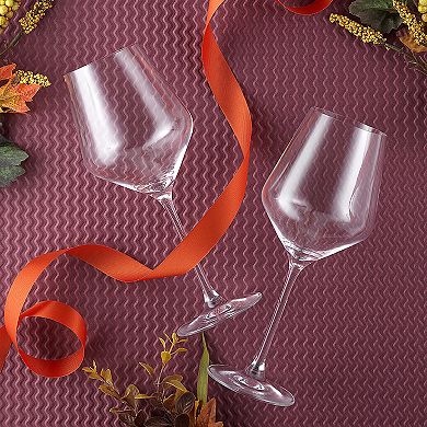 JoyJolt Layla 4-pc. Crystal White Wine Glass Set