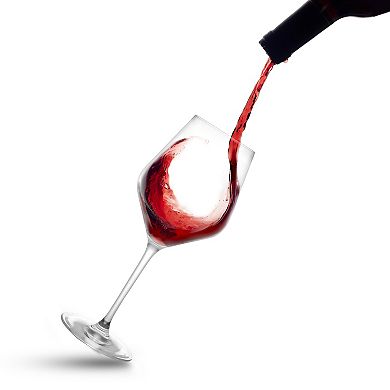 JoyJolt Layla 4-pc. Crystal Red Wine Glass Set