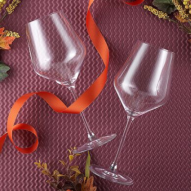 JoyJolt Layla 4-pc. Crystal Red Wine Glass Set