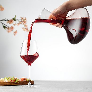 JoyJolt Layla 4-pc. Crystal Red Wine Glass Set