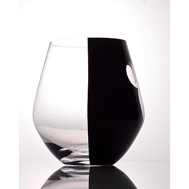 Disney's Luxury Mickey Mouse 2-pc. Crystal Stemless Wine Glass Set by JoyJolt