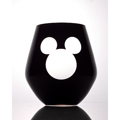 Disney's Luxury Mickey Mouse 2-pc. Crystal Stemless Wine Glass Set by JoyJolt