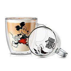 Mickey & Friends Glass Top Mug Warmer with 16 Ounce Mug