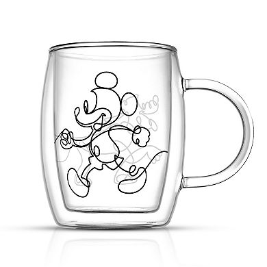 Disney's Mickey & Pluto 2-pc. Aroma Double Wall Glass Espresso Cup Set by JoyJolt