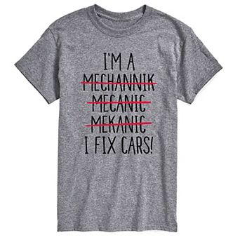Big & Tall I Fix Cars Graphic Tee