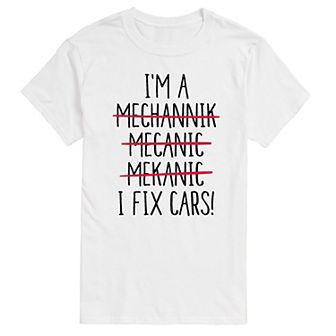 Big & Tall I Fix Cars Graphic Tee