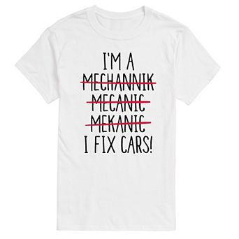 Big & Tall I Fix Cars Graphic Tee