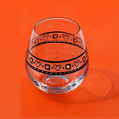 Disney's Mickey Mouse 4-pc. Geometric Picnic Stemless Wine Glass Set by JoyJolt