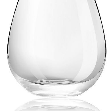 JoyJolt Spirits 4-pc. Crystal Stemless Wine Glass Set