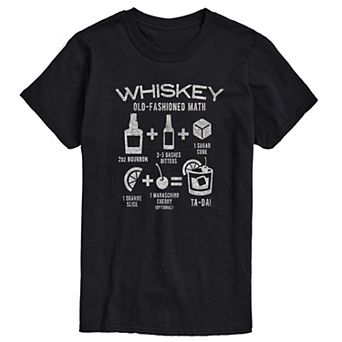 Big & Tall Whiskey Math Graphic Tee