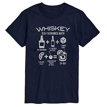 Big & Tall Whiskey Math Graphic Tee