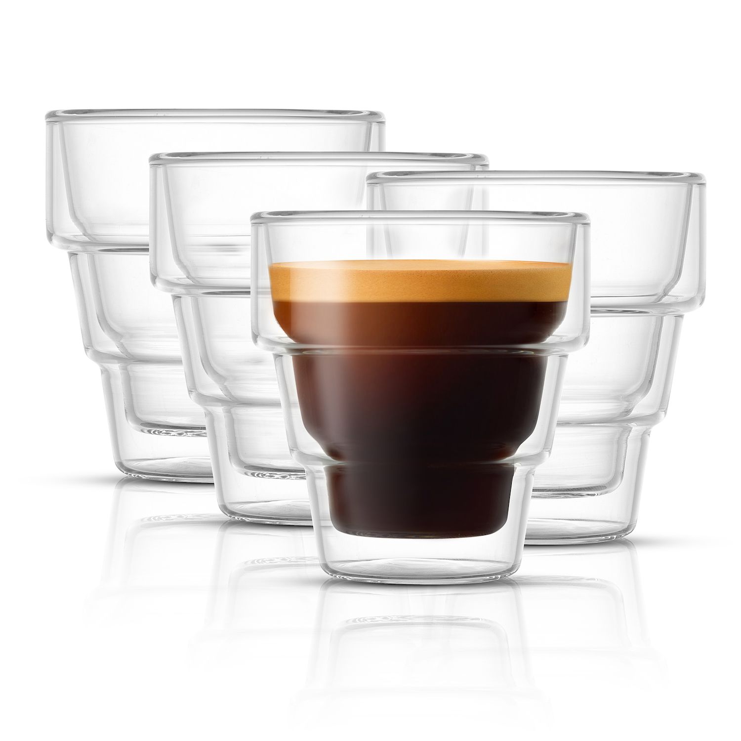 glastal [German Quality 4 Oz Insulated Double Wall Glass Espresso Cups,  Nespresso Espresso Coffee Cu…See more glastal [German Quality 4 Oz  Insulated