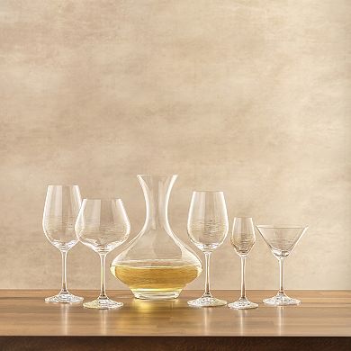 JoyJolt Golden Royale Set of 2 Crystal Red Wine Glasses