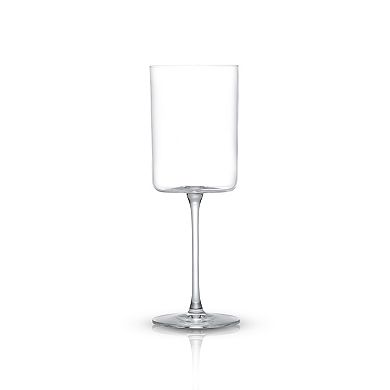 JoyJolt Claire Set of 4 Cyrstal Cylinder Red Wine Glasses