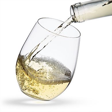 JoyJolt Spirits 8-pc. Stemless Crystal Wine Glass Set