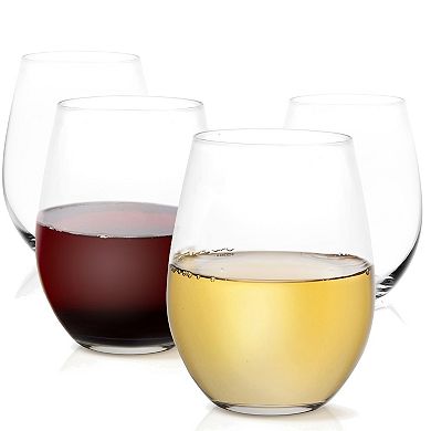 JoyJolt Spirits 8-pc. Stemless Crystal Wine Glass Set