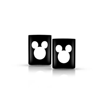 Disney's Luxury Mickey Mouse Crystal Double Old-Fashioned Glass Set by JoyJolt