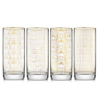 JoyJolt Star Wars Deco 4 pc Tall Drinking Glass Set