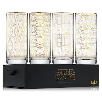 JoyJolt Star Wars Deco 4-pc. Tall Drinking Glass Set