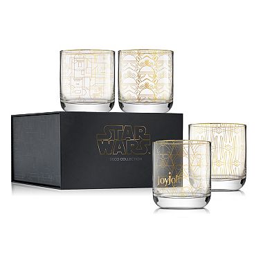 JoyJolt Star Wars Deco 4-pc. Double Old-Fashioned Drinking Glass Set