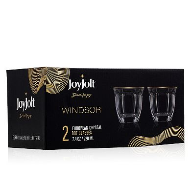 JoyJolt Windsor 2-pc. Double Old-Fashioned Tumbler Set