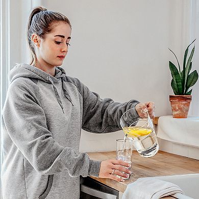 JoyJolt Faye 12-pc. Crystal Highball Drinking Glass Set