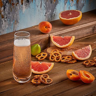 JoyJolt Milo 16-pc. Stemless Champagne Flute Glass Set