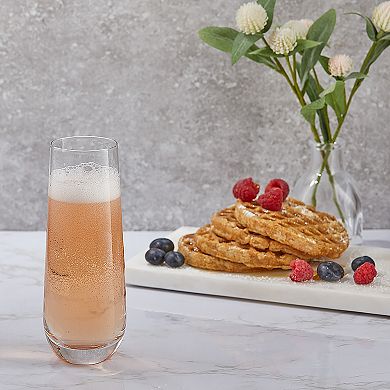 JoyJolt Milo 16-pc. Stemless Champagne Flute Glass Set