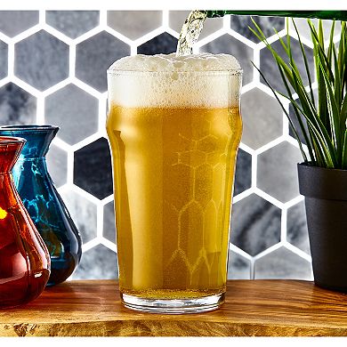 JoyJolt Grant 8-pc. Pint Beer Drinking Glass Set