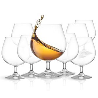 JoyJolt Cask 8 pc Brandy Glass Set