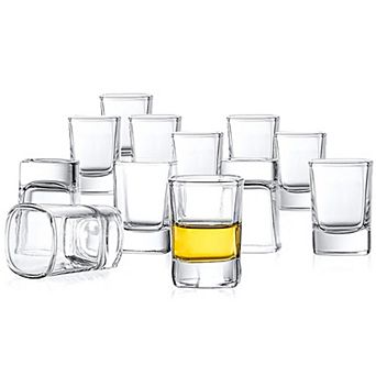 JoyJolt City 12 pc Heavy-Base Shot Glass Set