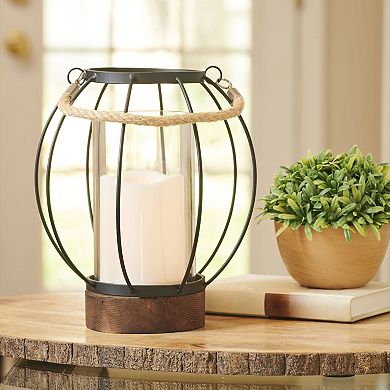 Studio 66 Woodside LED Candle Lantern Table Decor