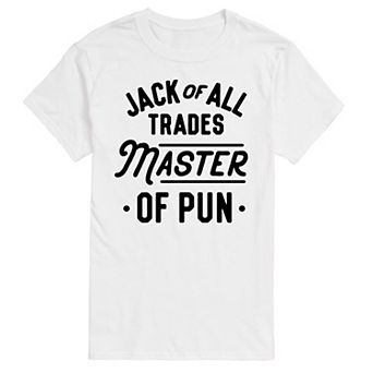 Big & Tall Jack of Trades Master of Pun Graphic Tee