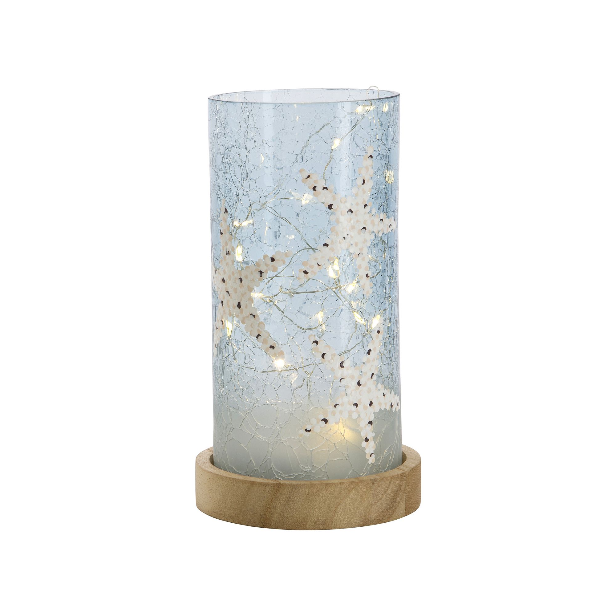 Studio 66 Beachcrest LED Vase Table Decor, Blue