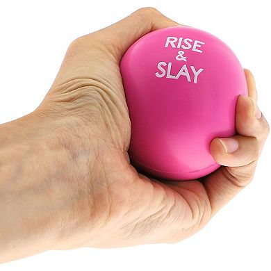 6 Pack Motivational Stress Ball for Adults, Hot Pink Sensory Ball for Women