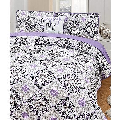 Quilt Set Reversible Down Alternative - Hannah Linen