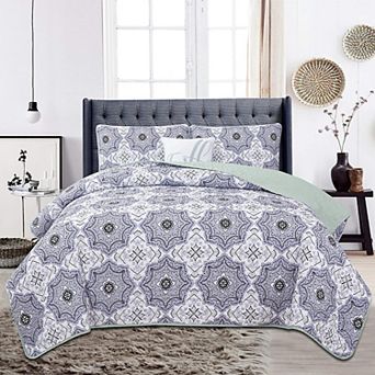 Quilt Set Reversible Down Alternative - Hannah Linen