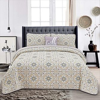 Quilt Set Reversible Down Alternative - Hannah Linen