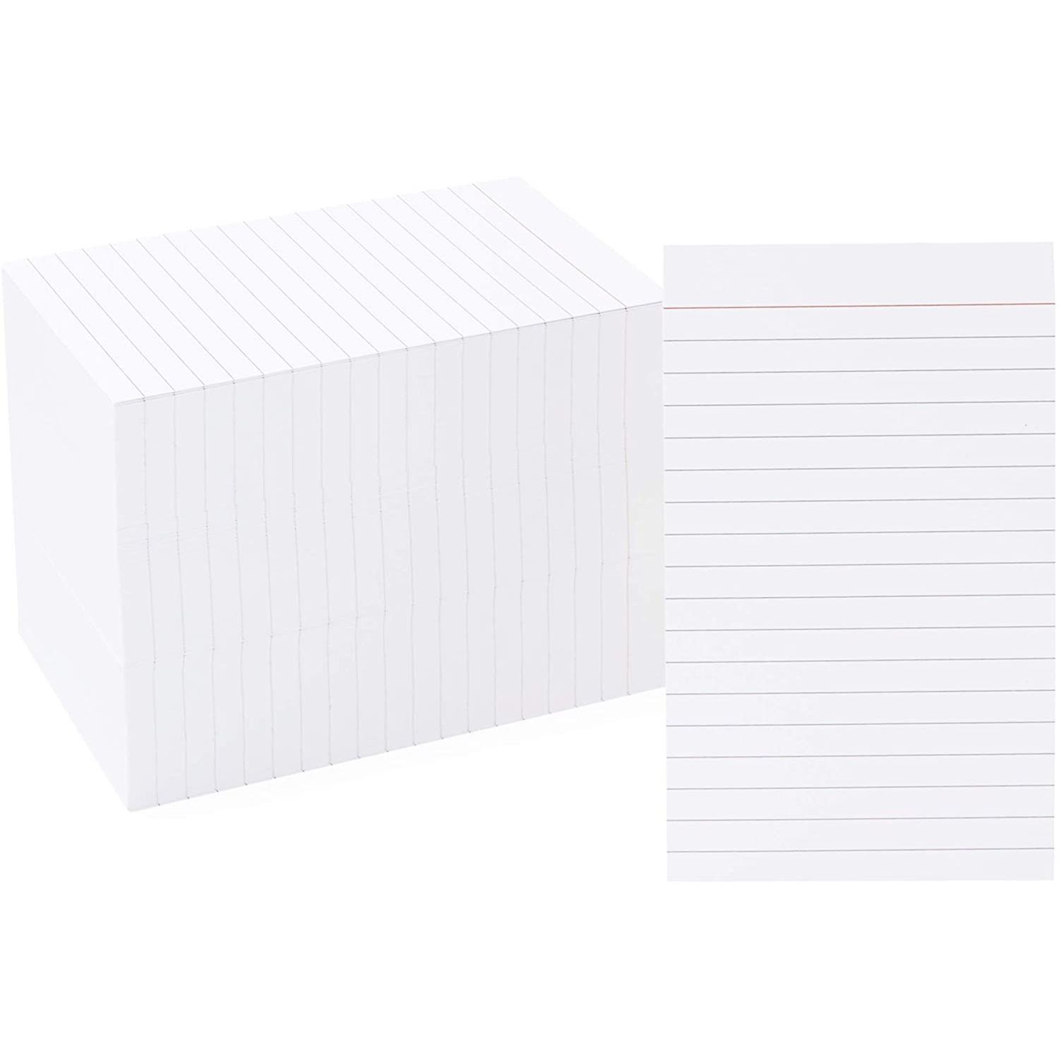 Grid Ruled Index Cards (4x6 Inches, White, 300 Pack)