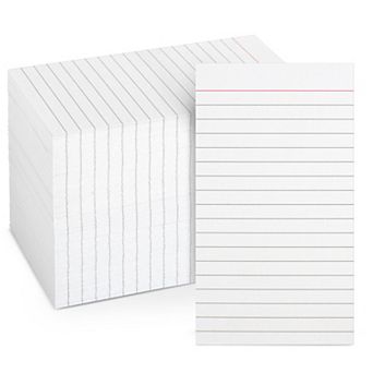 Portrait Style Vertically Ruled Index Cards, Checklist (3 x 5 in 300 Pack)