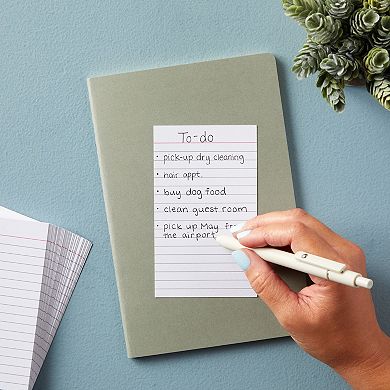 Portrait Style Vertically Ruled Index Cards, Checklist (3 x 5 In, 300 Pack)