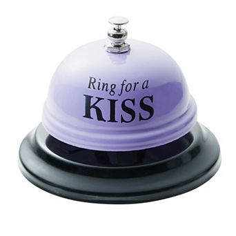 Novelty Ring for Kiss Bell, Funny Gifts for Anniversary, 2.5 in Purple