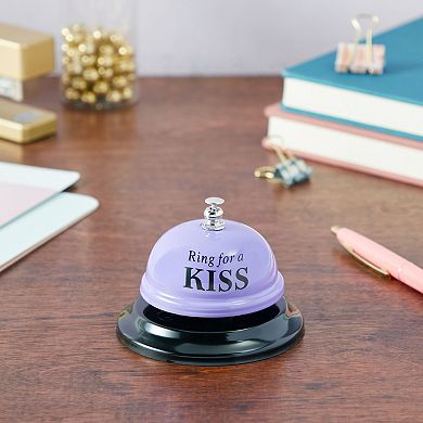 Novelty Ring for Kiss Bell, Funny Gifts for Anniversary, 2.5 in, Purple