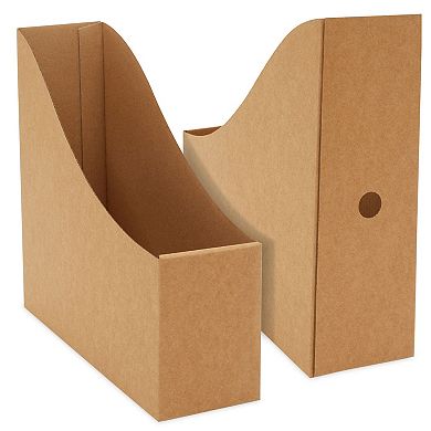 Juvale 8-pack Kraft Paper Material Cardboard Magazine File Holder Boxes