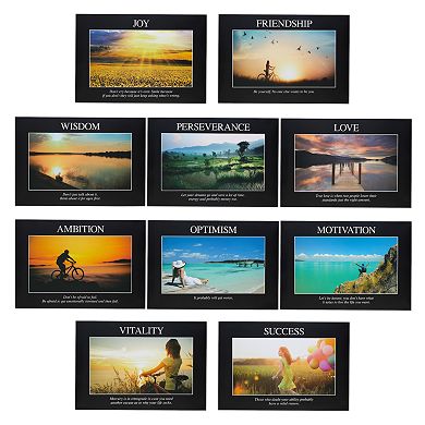 20-Pack Demotivational Poster for Office, Home, Dorm, Apartment, Studio, Funny Wall Decorations, 13 x 19 Funny Motivational Posters for Work, Office, Classroom
