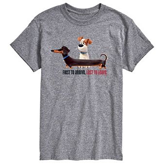 Big & Tall The Secret Life of Pets First To Arrive Dachshund Graphic Tee