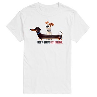 Big & Tall The Secret Life of Pets First To Arrive Dachshund Graphic Tee